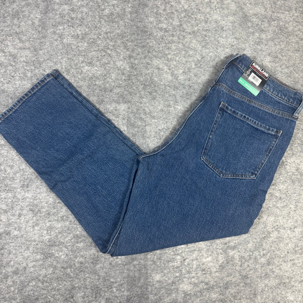 Kirkland Signature Womens High Rise Straight Fit Jeans Blue Size 12 NWT